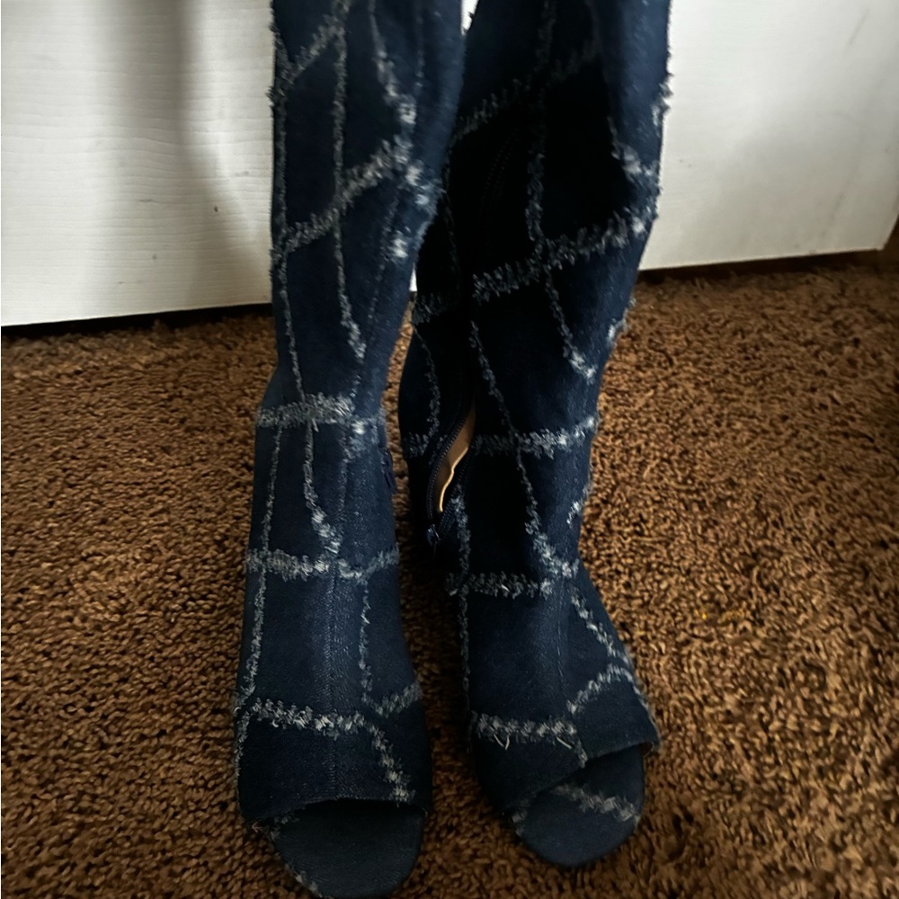 Stylish Women's Denim Boots